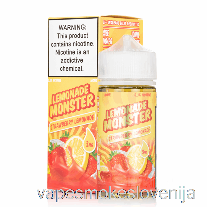 Vape Slovenija Jagodna Limonada - Limonadna Pošast - 100ml 6mg